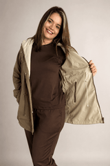 Parka Dupla Face Soft Touch Premium com Capuz - Naguirre Shop