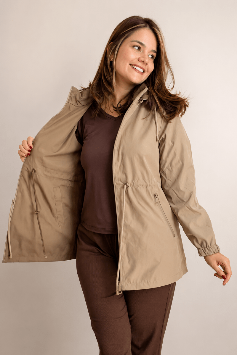 Parka Dupla Face Soft Touch Premium com Capuz - Naguirre Shop