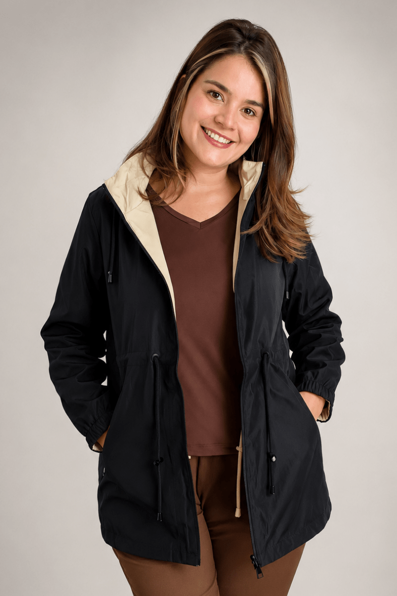 Parka Dupla Face Soft Touch Premium com Capuz - Naguirre Shop