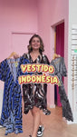 Stories de Vestido Indonésia - Malha Confort Envelope