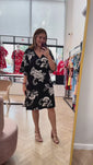 Stories de Vestido Sabrina - Decote V Manga Morcego em Viscolinho
