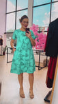 Stories de Vestido Sara - Malha Confort Deluxe Midi com Mangas e Bolsos