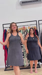 Stories de Vestido Mila – Malha Confort Midi com Alça Nadador