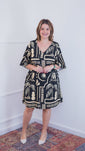 Stories de Vestido Decote V Manga Morcego em Viscolinho Sabrina