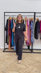 Stories de Conjunto Louise – Blusa Assimétrica em Canelado Flex com Pantalona