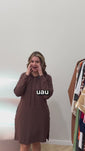 Stories de Vestido Midi com Capuz em Moletinho Vancouver