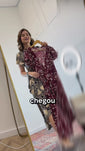 Stories de Vestido Malha Confort Manga Envelope Havaí