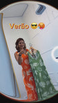 Stories de Vestido Regata Longuete com Decote V em Viscolinho Gabriela