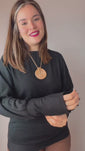 Stories de Blusa Siena – Manga Longa com Punho em Lãzinha Premium