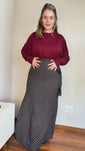 Stories de Saia Envelope Oversized de Transpassar