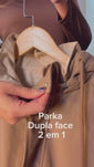 Stories de Parka Dupla Face Soft Touch Premium com Capuz