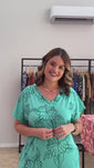 Stories de Vestido Antonella – Decote V com Fendas Laterais em Malha Confort Deluxe