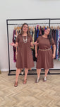 Stories de Vestido Sara - Malha Confort Midi com Manga