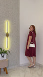 Stories de Vestido Malha Fria Midi com Manga Sara BF