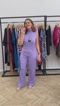 Stories de Conjunto Louise – Blusa Assimétrica em Canelado Flex com Pantalona
