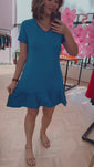 Stories de Vestido Verona - Babado Gola V e Manga Curta