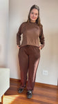 Stories de Calça Aspen - Pantalona com Bolsos Faca em Lãzinha Premium