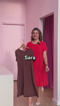 Stories de Vestido Sara - Malha Confort Midi com Manga