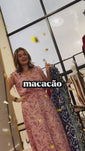 Stories de Macacão Caribe - Pantalona em Crepe com Decote V