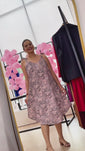 Stories de Vestido Paty – Decote Redondo e Alças Ajustáveis em Crepe