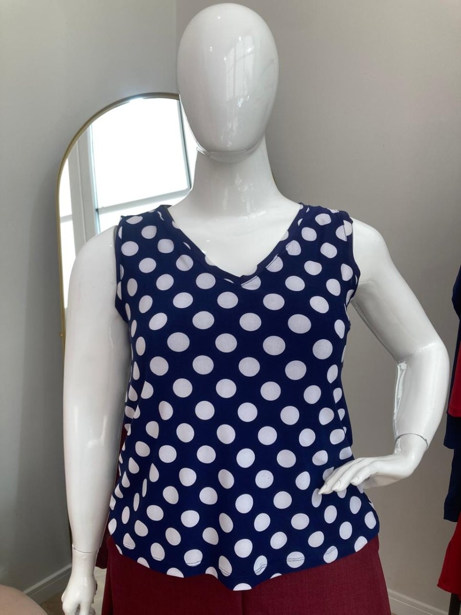 Regata Safira - Gola V em Malha Confort - Naguirre Shop