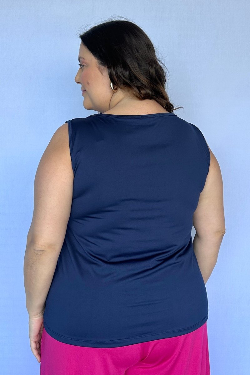 Regata Safira - Gola V em Malha Confort - Naguirre Shop