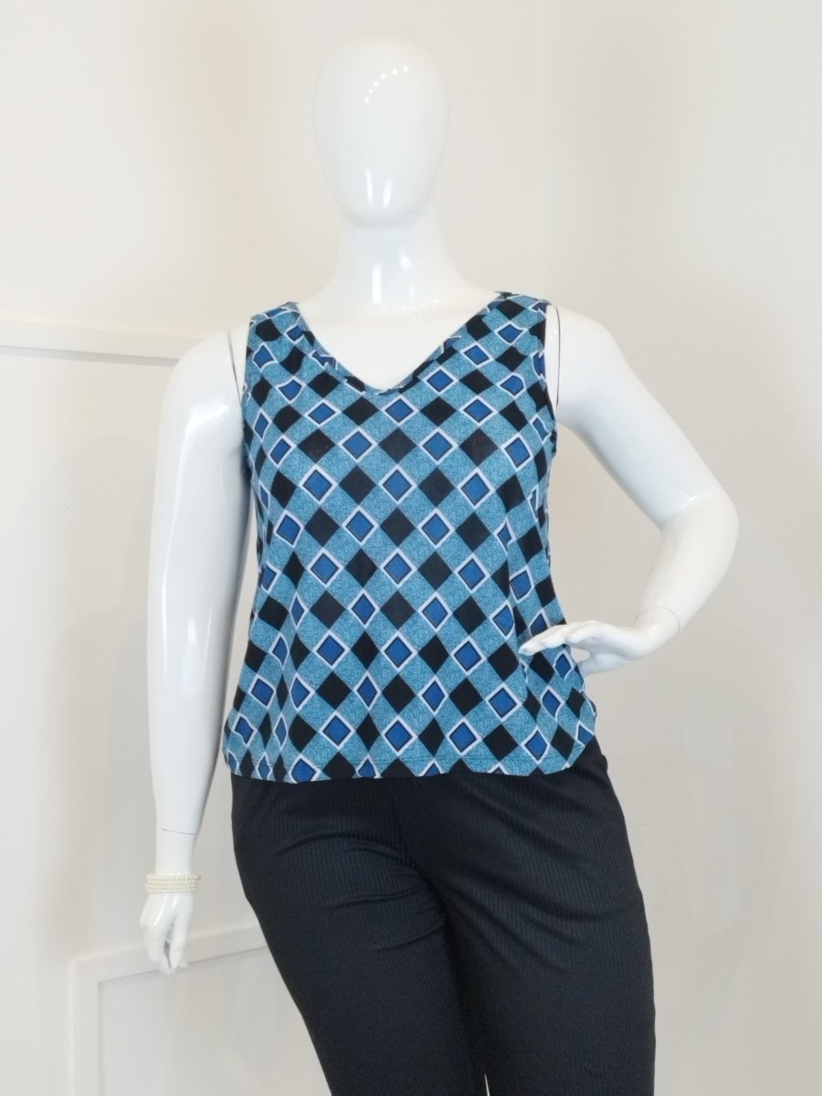 Regata Safira - Gola V em Malha Confort - Naguirre Shop