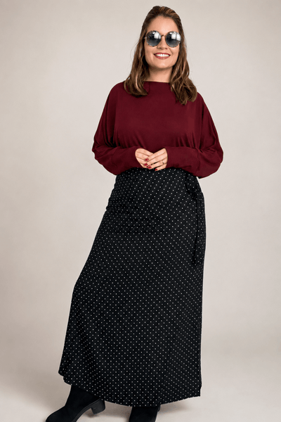 Saia Envelope Oversized de Transpassar - Naguirre Shop