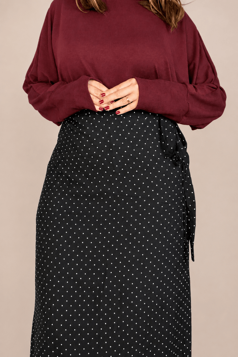 Saia Envelope Oversized de Transpassar - Naguirre Shop