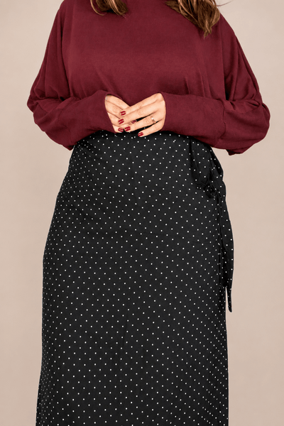 Saia Envelope Oversized de Transpassar - Naguirre Shop