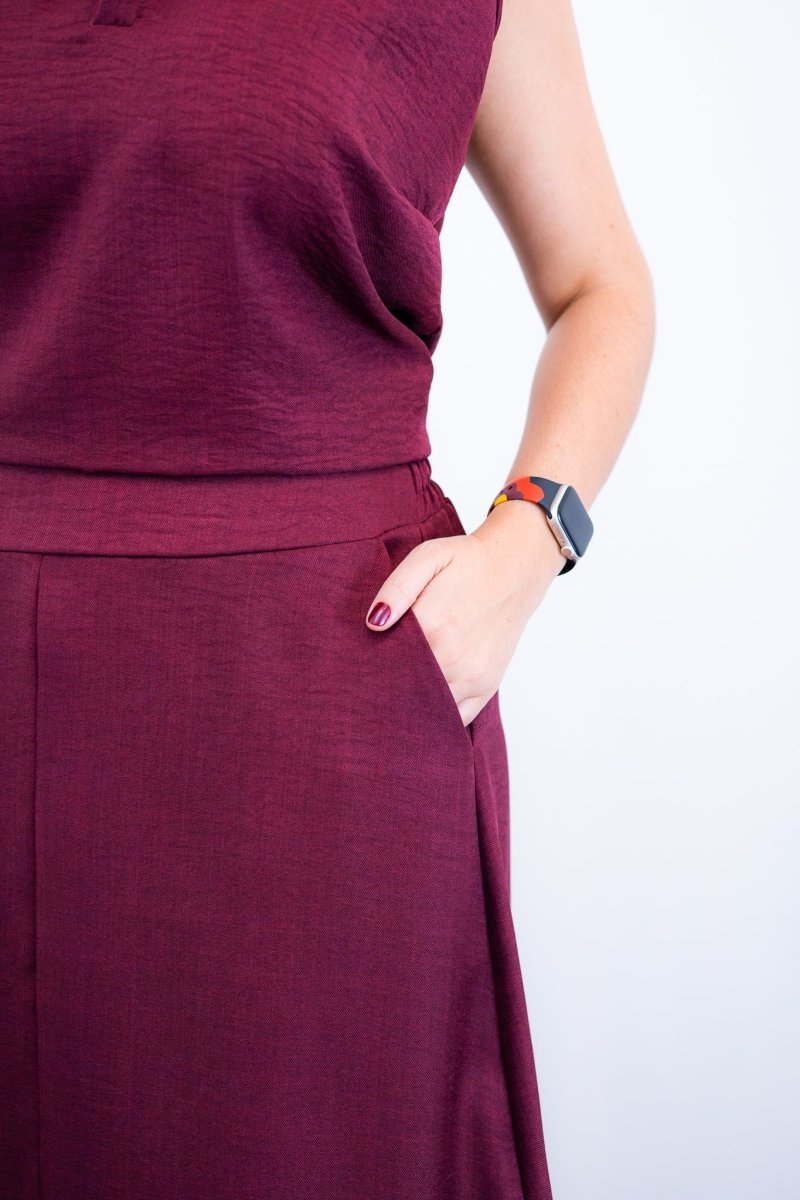 Saia Longa Luna – Com Fenda Lateral e Pontas Assimétricas em Linho Light - Naguirre Shop