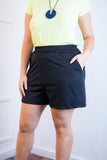 Shorts Regina - Bolsos Laterais em Malha Confort - Naguirre Shop