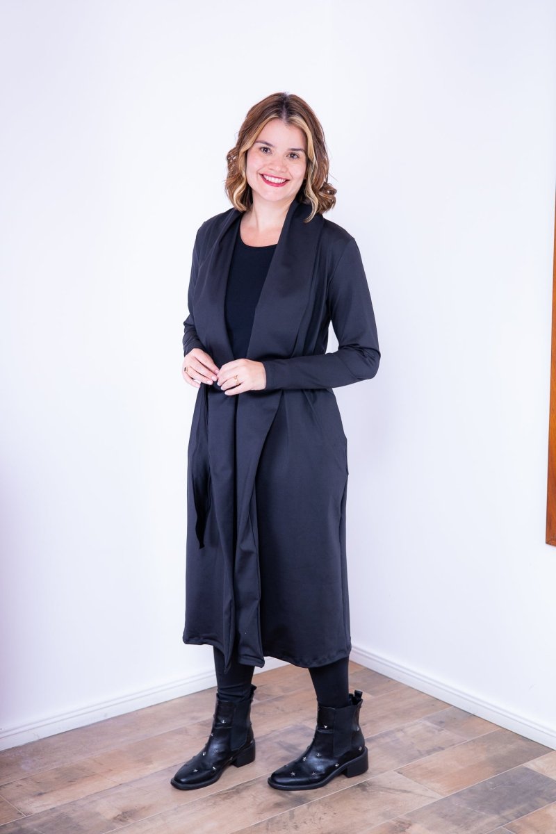 Sobretudo Majestic - Clássico de Manga Longa com Bolsos - Naguirre Shop