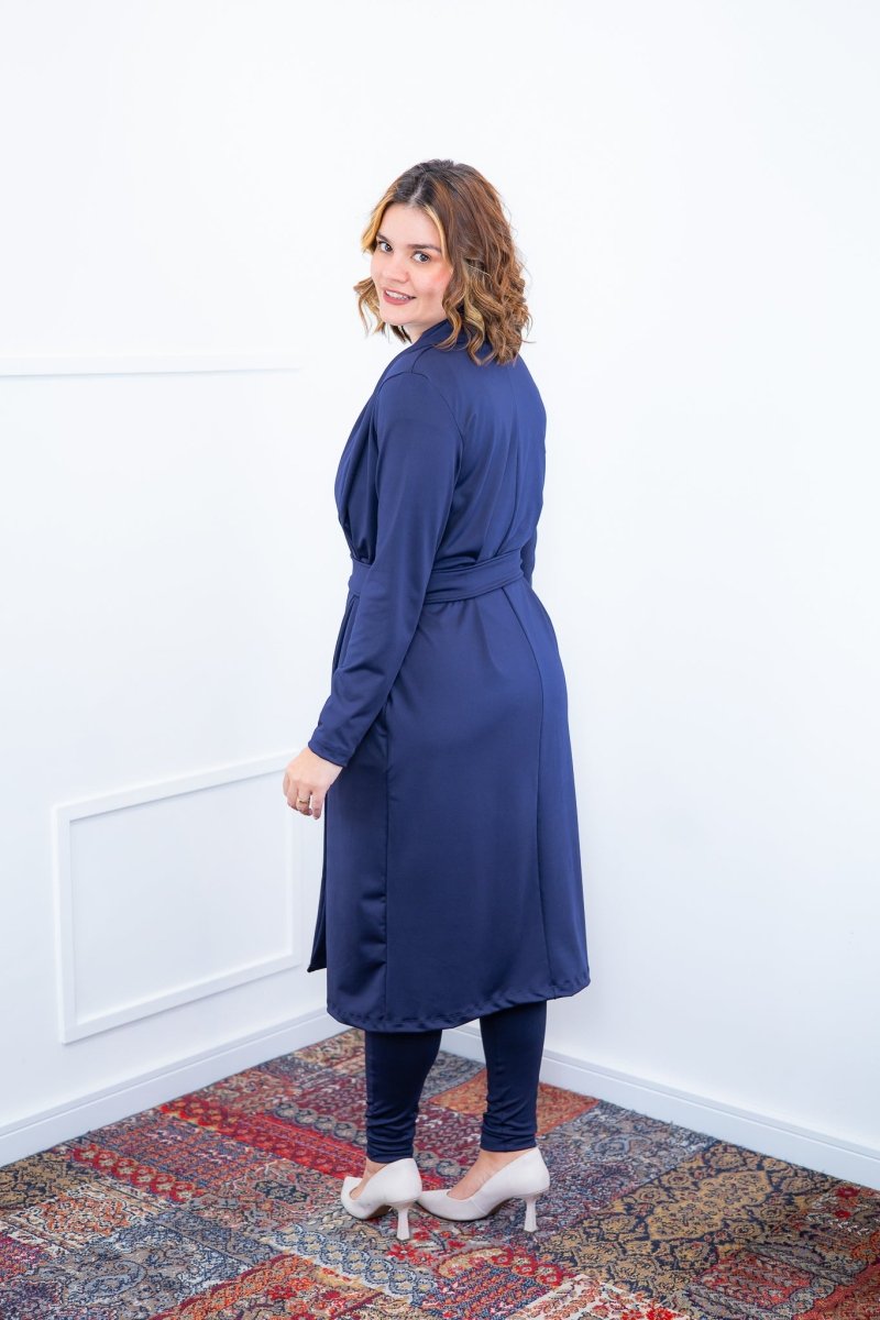 Sobretudo Majestic - Clássico de Manga Longa com Bolsos - Naguirre Shop