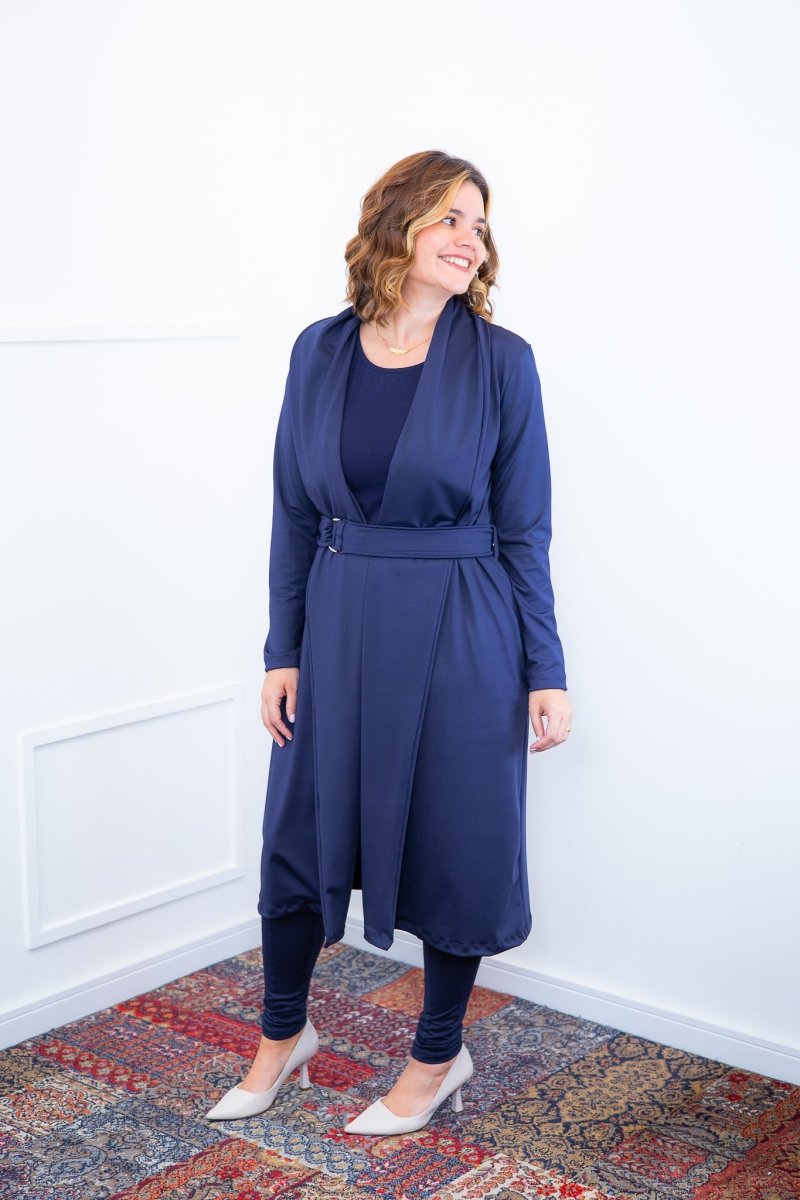 Sobretudo Majestic - Clássico de Manga Longa com Bolsos - Naguirre Shop