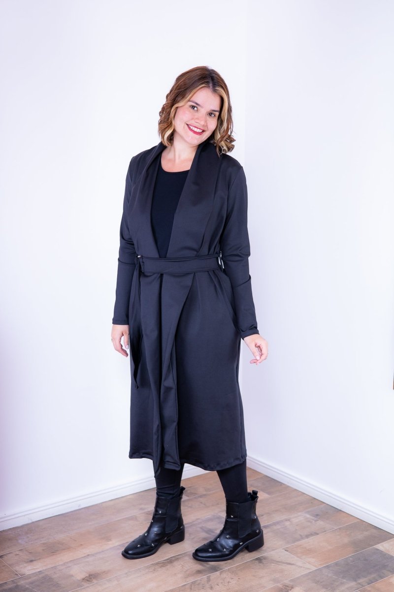 Sobretudo Majestic - Clássico de Manga Longa com Bolsos - Naguirre Shop