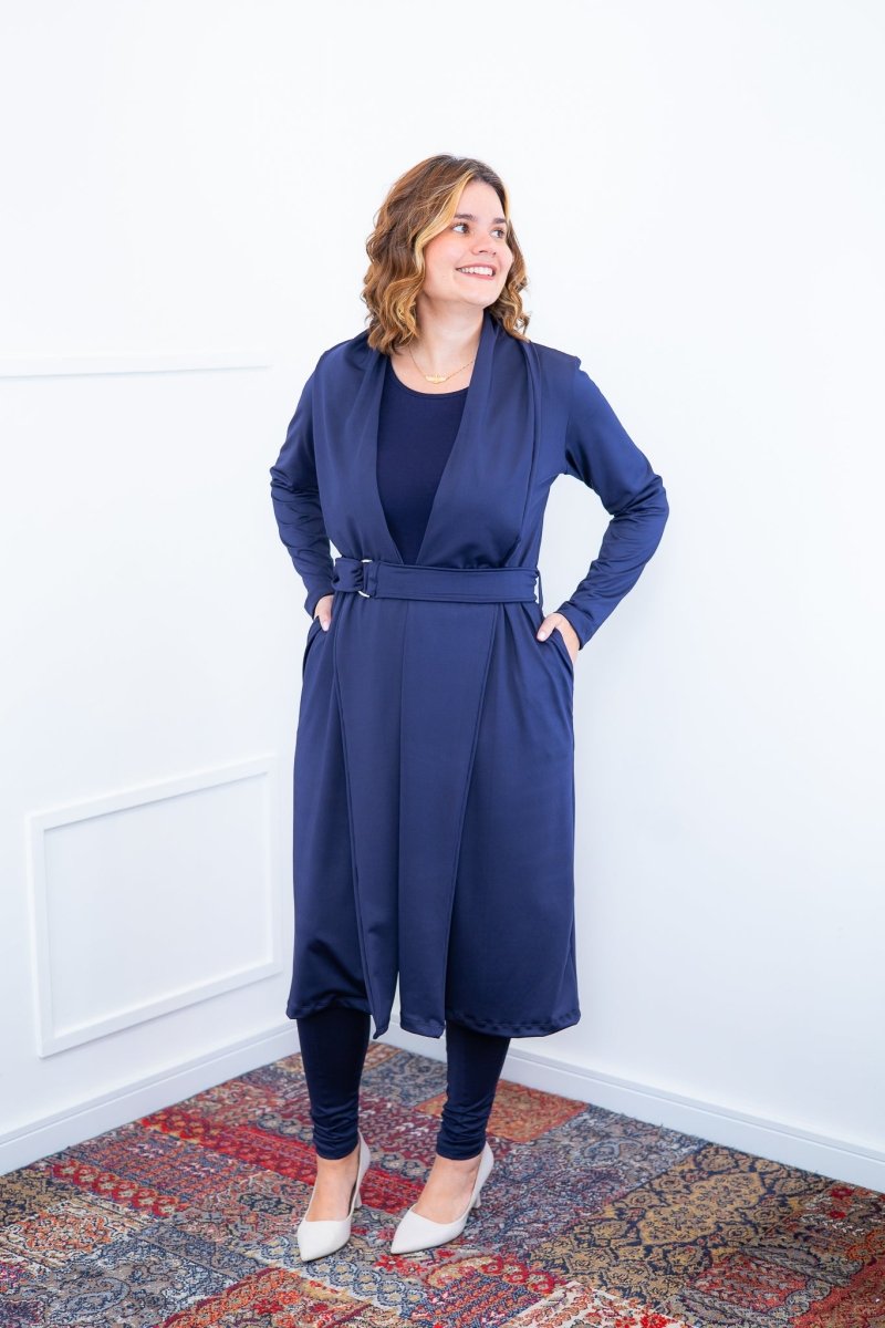 Sobretudo Majestic - Clássico de Manga Longa com Bolsos - Naguirre Shop