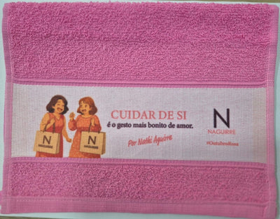 Toalha Outubro Rosa - Naguirre Shop
