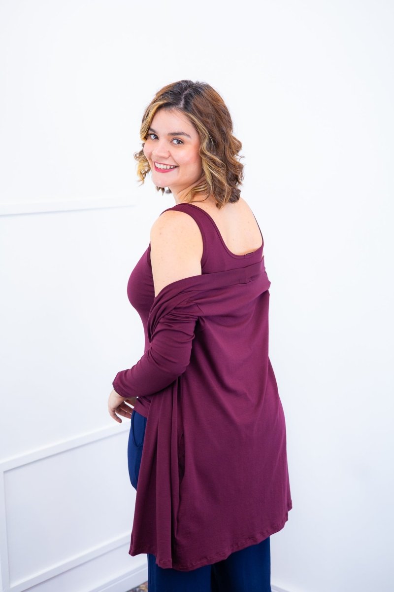 Twin Set Lúcia – Regata + Cardigan em Viscolycra com Bolsos Laterais - Naguirre Shop