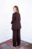 Twin Set Lúcia – Regata + Cardigan em Viscolycra com Bolsos Laterais - Naguirre Shop