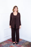 Twin Set Lúcia – Regata + Cardigan em Viscolycra com Bolsos Laterais - Naguirre Shop
