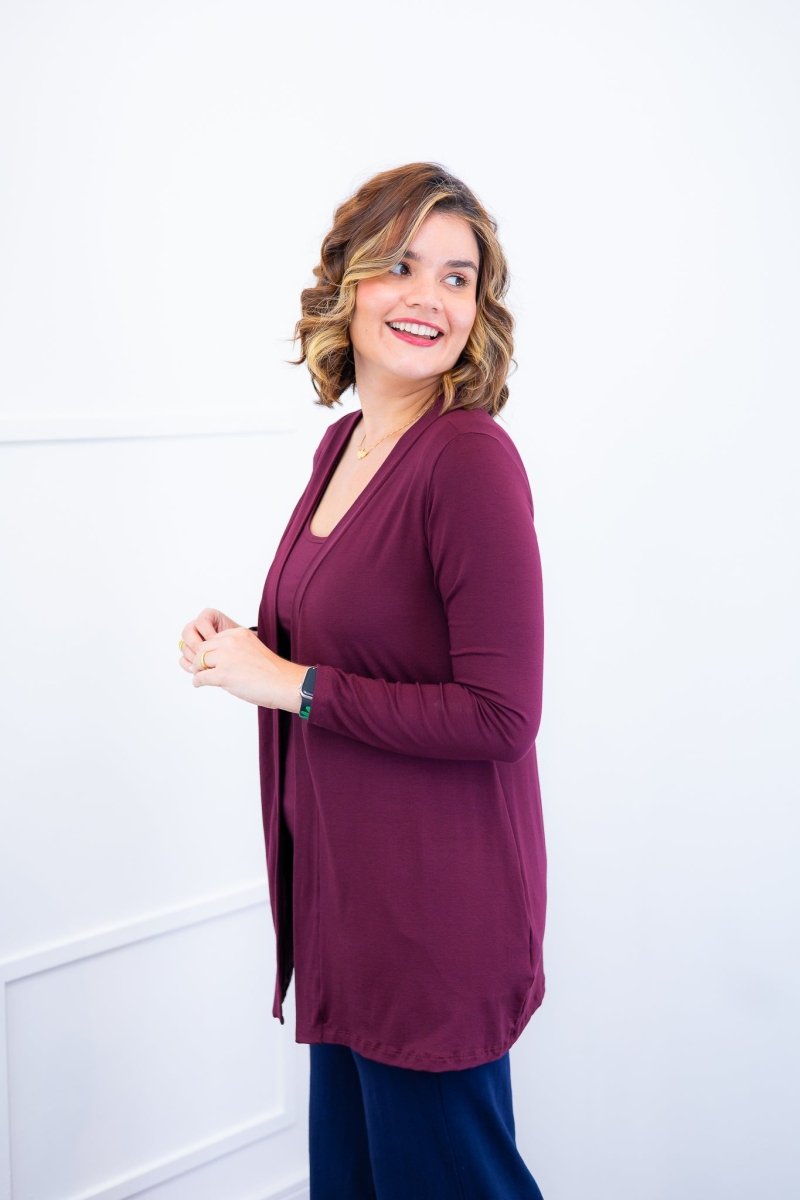 Twin Set Lúcia – Regata + Cardigan em Viscolycra com Bolsos Laterais - Naguirre Shop