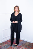Twin Set Lúcia – Regata + Cardigan em Viscolycra com Bolsos Laterais - Naguirre Shop