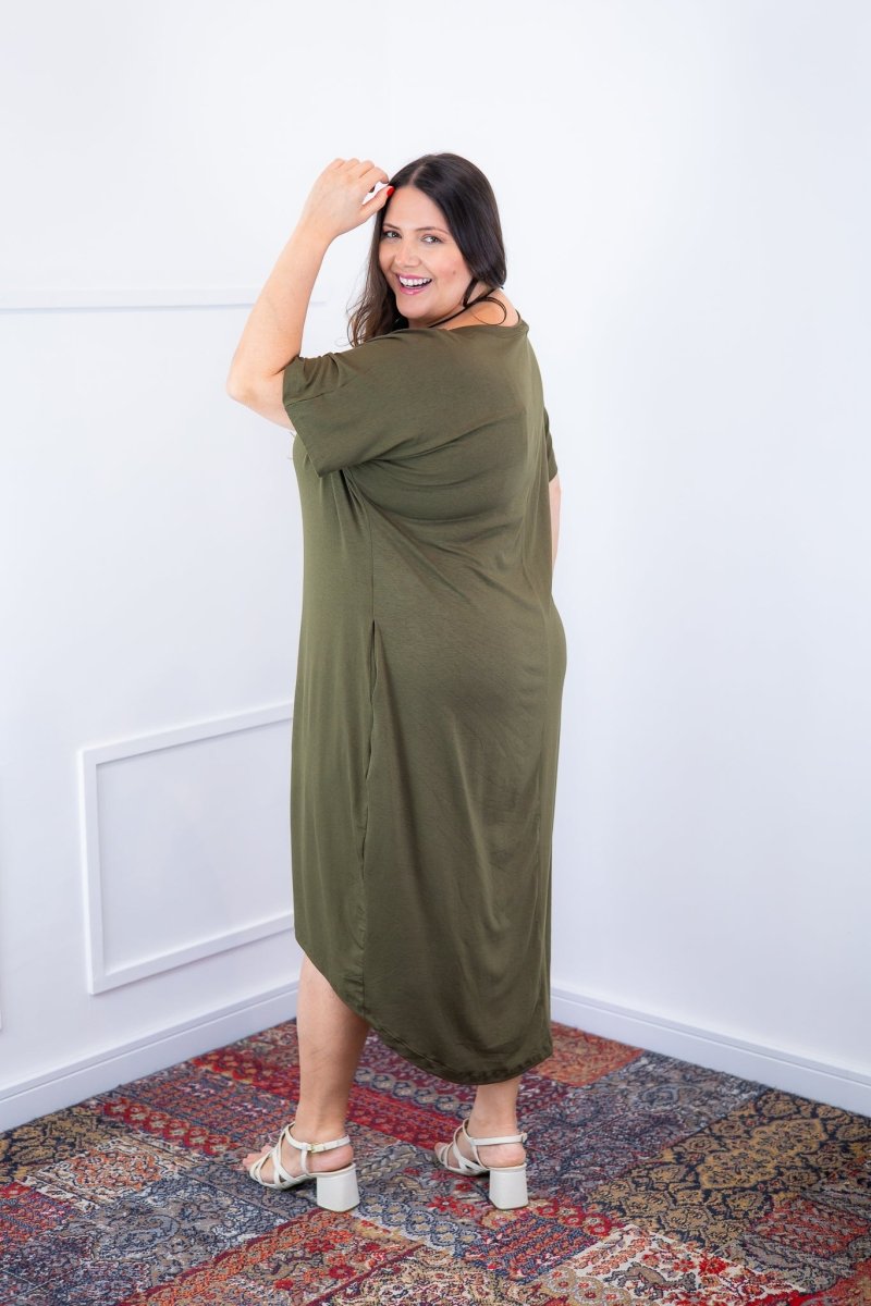 Vestido Alicia Signature – Mullet em Viscolycra com Manga Japonesa - Naguirre Shop