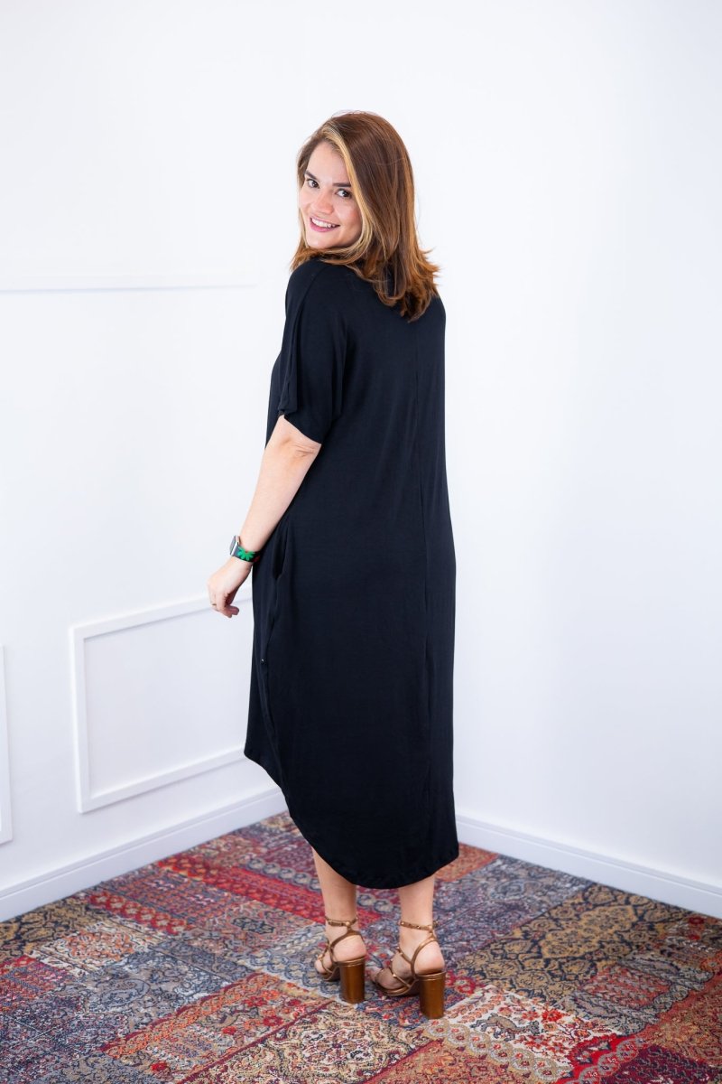 Vestido Alicia Signature – Mullet em Viscolycra com Manga Japonesa - Naguirre Shop