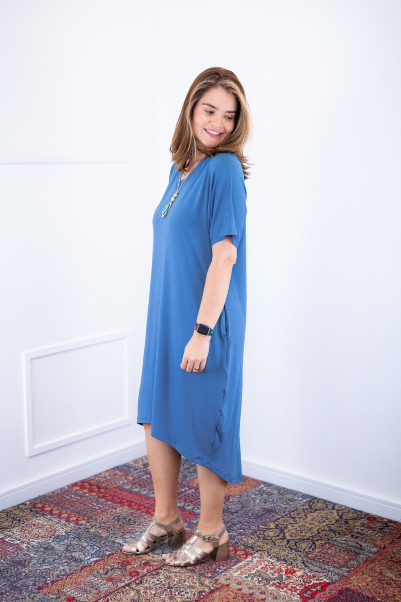 Vestido Alicia Signature – Mullet em Viscolycra com Manga Japonesa - Naguirre Shop