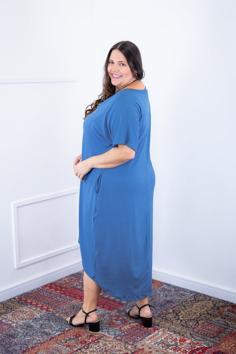 Vestido Alicia Signature – Mullet em Viscolycra com Manga Japonesa - Naguirre Shop