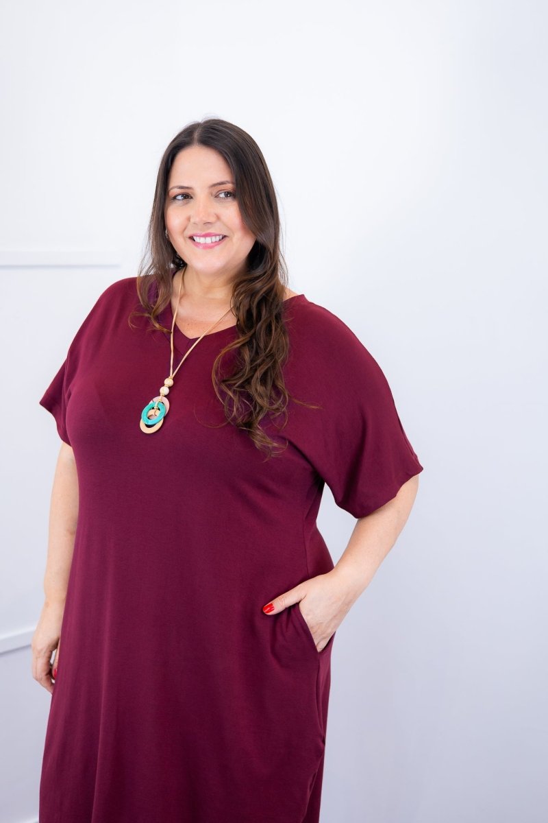 Vestido Alicia Signature – Mullet em Viscolycra com Manga Japonesa - Naguirre Shop