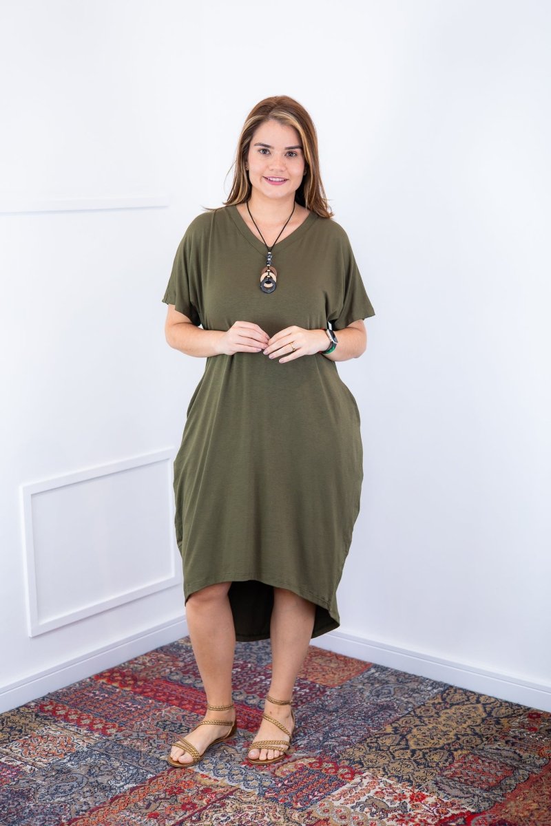 Vestido Alicia Signature – Mullet em Viscolycra com Manga Japonesa - Naguirre Shop