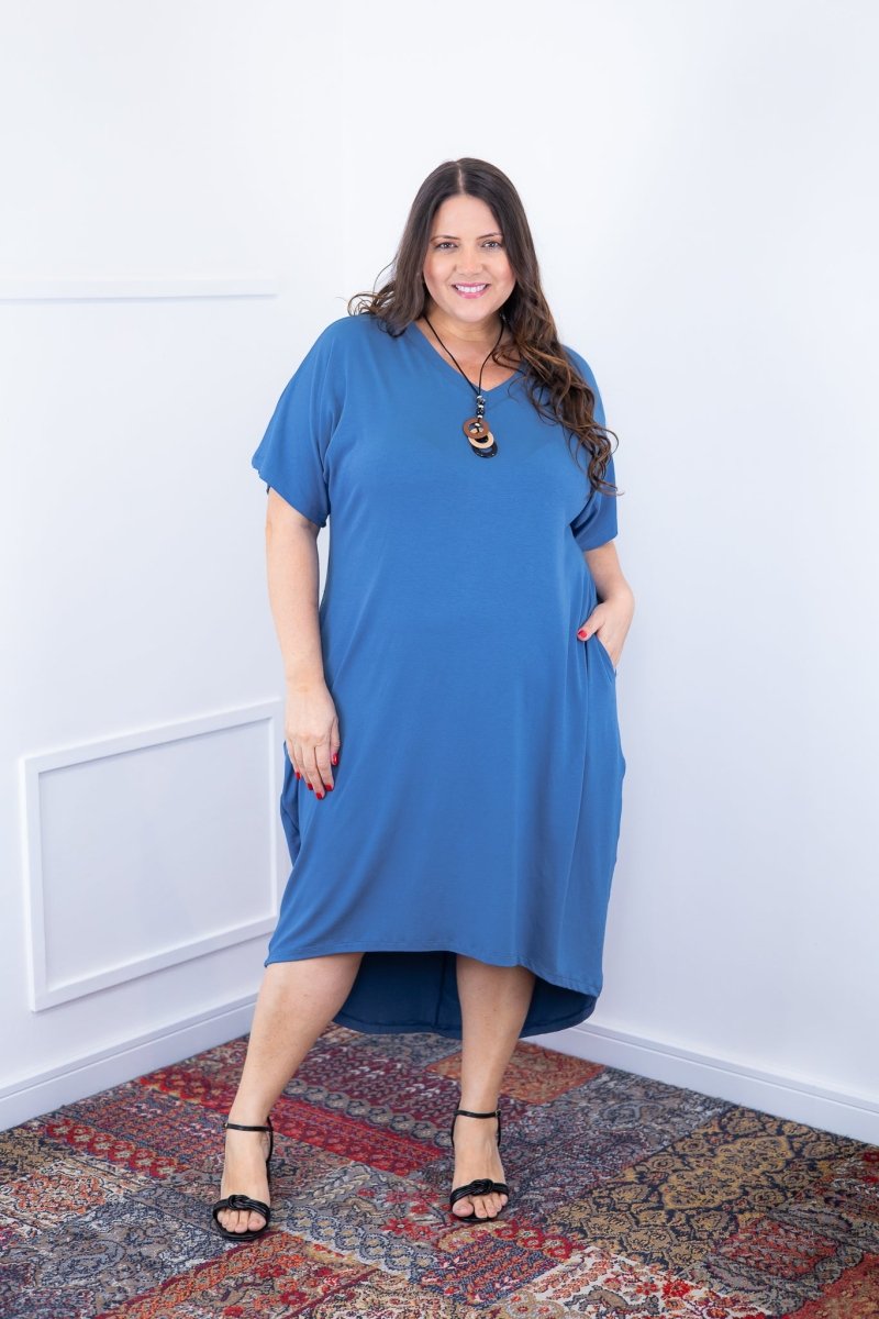 Vestido Alicia Signature – Mullet em Viscolycra com Manga Japonesa - Naguirre Shop